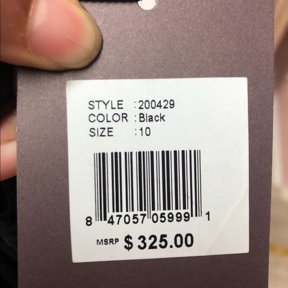 Women’s Etienne Aigner Sheer Blsck Pants Size 10 - Picture 2 of 6